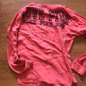 Love pink crew neck